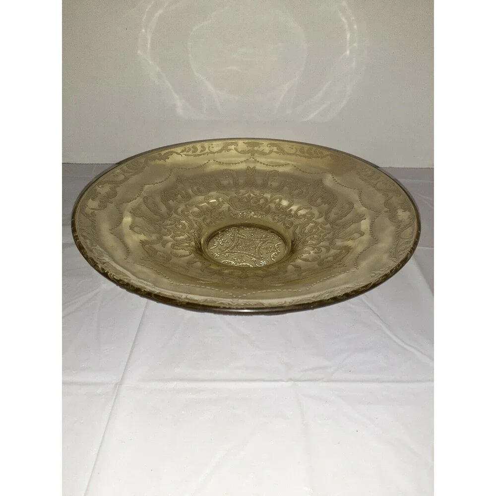 VTG Federal 30's Depression Glass Madrid Amber Yellow 11